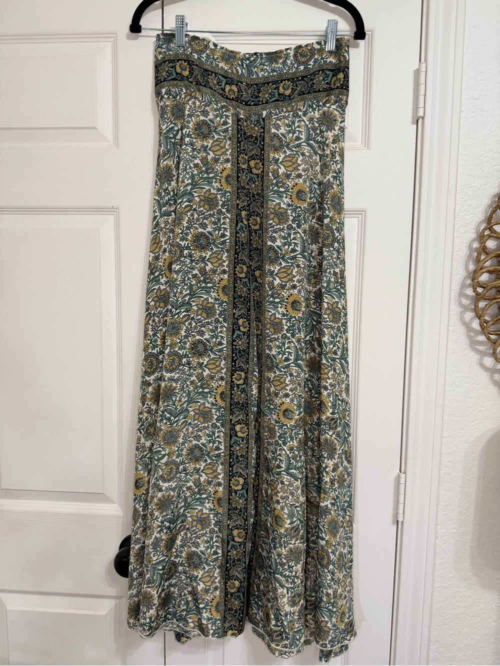 Wide Leg Silk Blend Pant